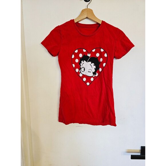 unknown Tops - Betty Boop T Shirt Size Small Red graphic